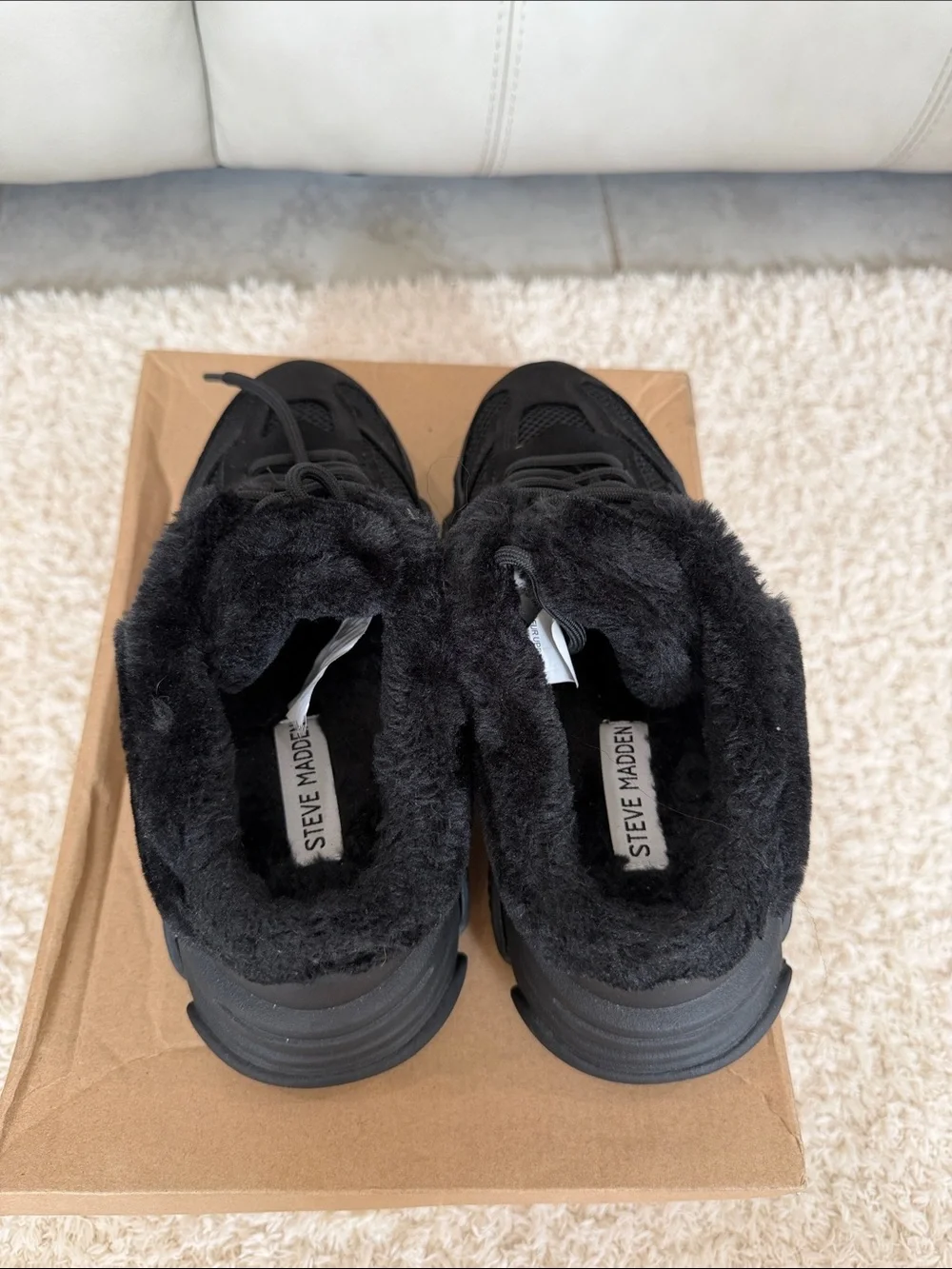 Steve Madden Women's Fleece-Lined Chunky Sneaker